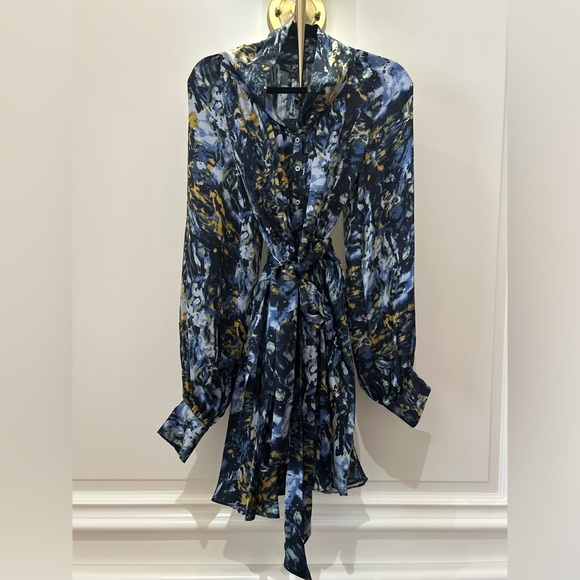 RACHEL ZOE silk oil paint dress,  Size 6 - Picture 1 of 6